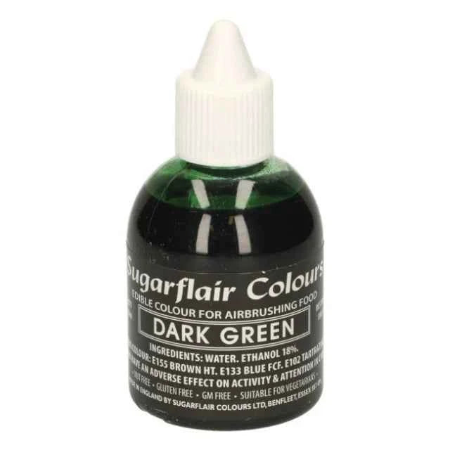 Verde Scuro 60 ml. Colorante liquido anche per Aerografo. Sugarflair