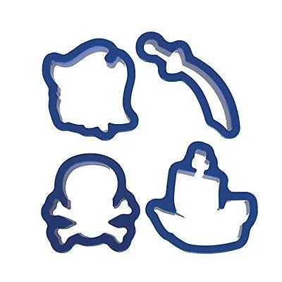 Nave dei Pirati, Teschio, Spada e Vascello.Stampo tagliapasta