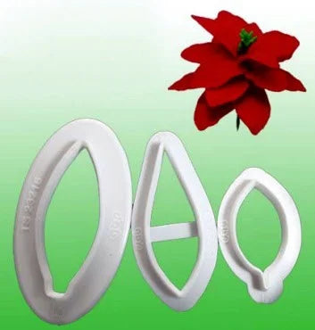 Stella di Natale. Poinsettia. 10 Stampi. JEM