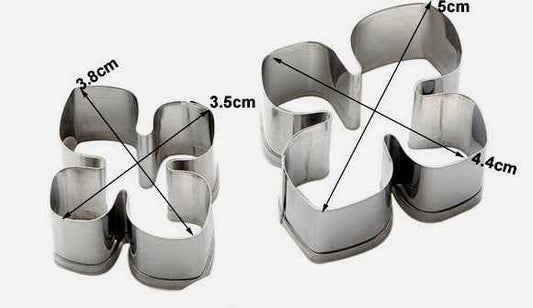 Ortensia. 2 Cutter Fiore e Foglie. Stampo in metallo