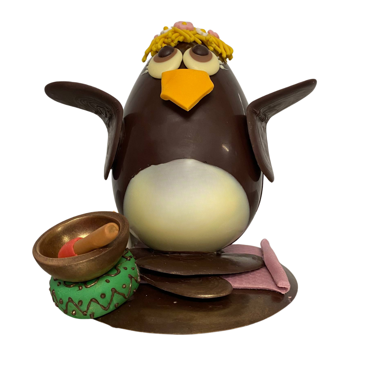 UOVO DI PASQUA PINGUINO “YOGA”  500 GRAMMI