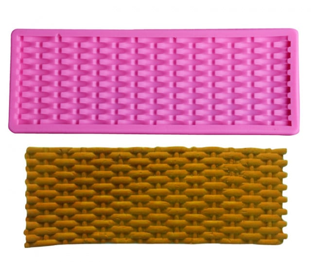 Crochet Wool Braided Edge. Silicone Mold