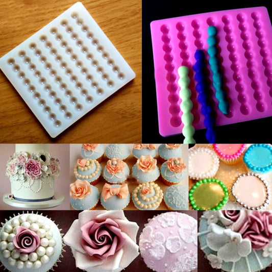 Perle. Stampo di 7 file in silicone