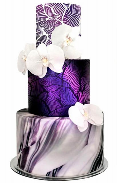 Peacock. Fantastico bordo Stencil decorativo