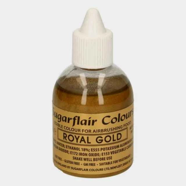 Oro Reale  60 ml. Colorante liquido anche per Aerografo. Sugarflair