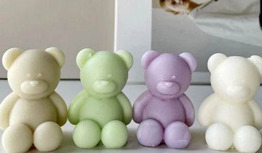 Orsetto seduto di 8.3 cm . Stampo in silicone anche per Candele - WORLD PRODUCTS SHOP