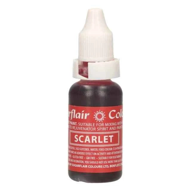 Rosso Sangue. Ideale per Red Velvet. Vernice a Gocce. Per Panna Creme Burro e Pasta di Zucchero. 14 ml. Sugarflair