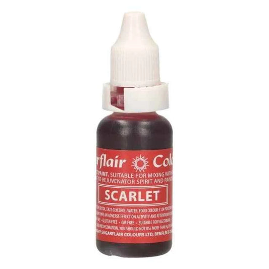 Rosso Sangue. Ideale per Red Velvet. Vernice a Gocce. Per Panna Creme Burro e Pasta di Zucchero. 14 ml. Sugarflair