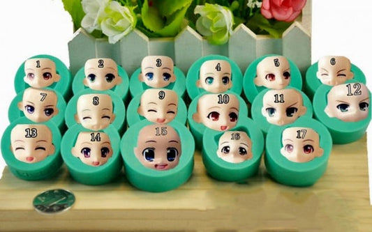 17 fantastici stampi Viso bambino con tante espressioni