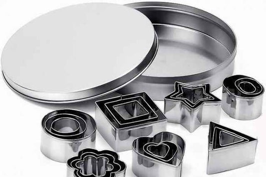 Set A di 24 Stampi Geometrici in metallo