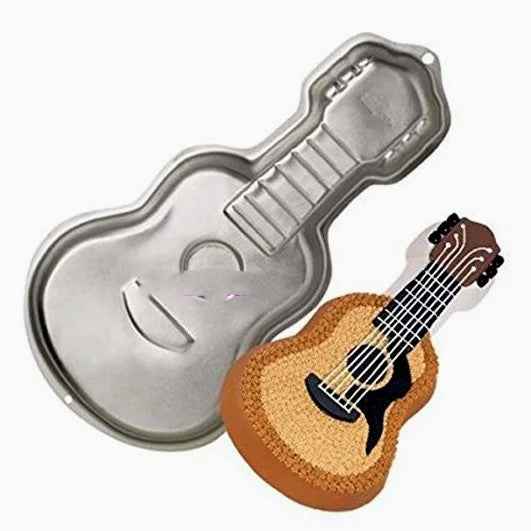 Chitarra 3D. Stampo Musica Tortiera. Wilton