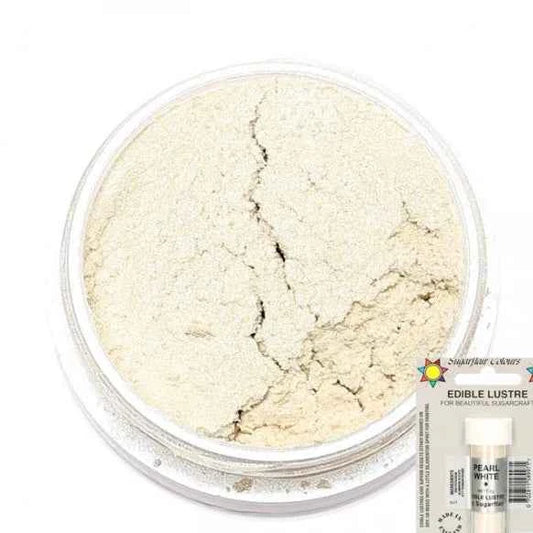 Bianco Perla Perlescente. Colorante concentrato in polvere. Sugarflair