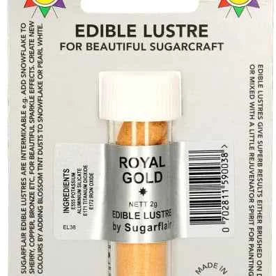 Oro Royal Perlescente. Colorante concentrato in polvere. Sugarflair