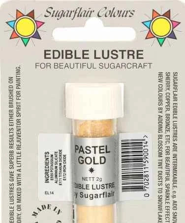Oro Pastello Perlescente. Colorante concentrato in polvere. Sugarflair