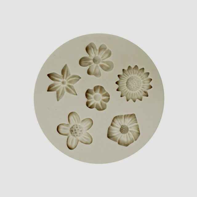 6 Fiori piccoli. Stampo in silicone