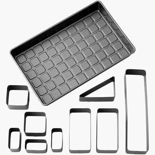 Lettere Maiuscole ad Espulsione. Kit Alfabeto di 26 stampi