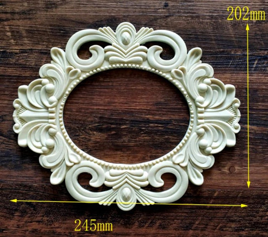 Grande Cornice Stile Barocco 25 x 20 cm. Vintage. Stampo in silicone