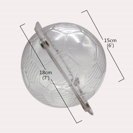 Fantastic 3D soccer ball. Double-molded, rigid polycarbonate construction.