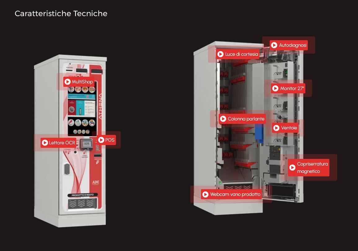 ATHENA SLIM WIDE. DISTRIBUTORE AUTOMATICO TABACCHI E ANNESSI