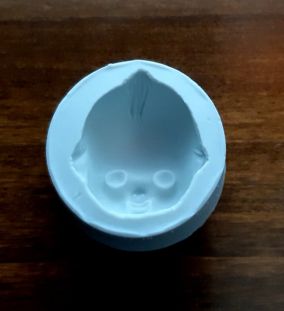 Viso Baby. Stampo in silicone