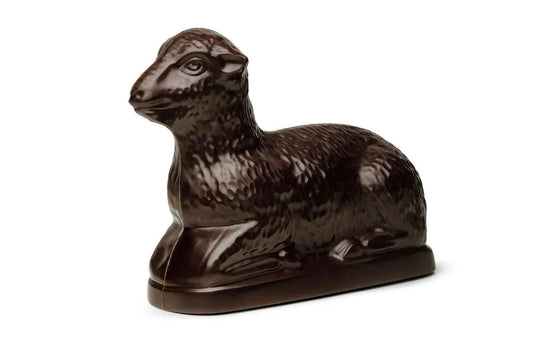 Agnellino di cioccolato fondente.   200 GRAMMI