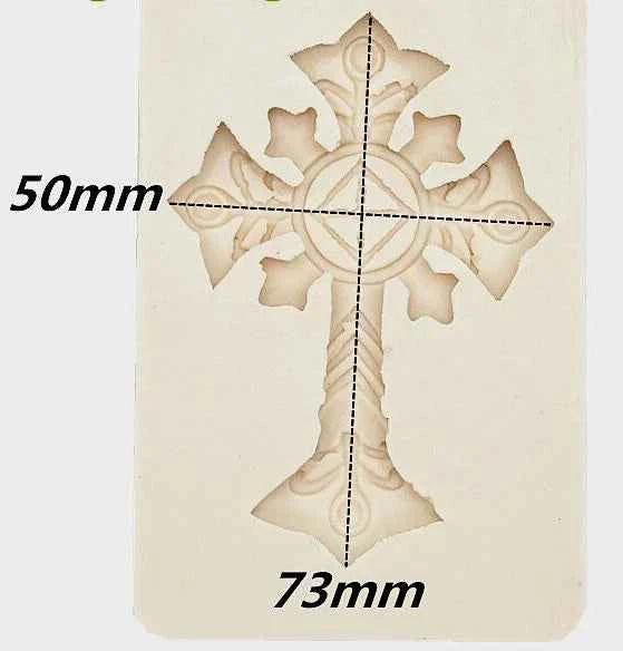 Croci decorate. Stampo in silicone per realizzare 2 splendide Croci. Silikomart
