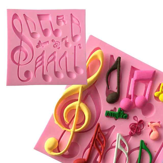 13 Note Musicali. Stampo in silicone
