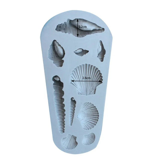 10 Conchiglie di Mare. Stampo in Silicone