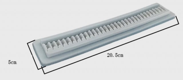 Bordo Pizzo Drappeggio. Stampo in silicone