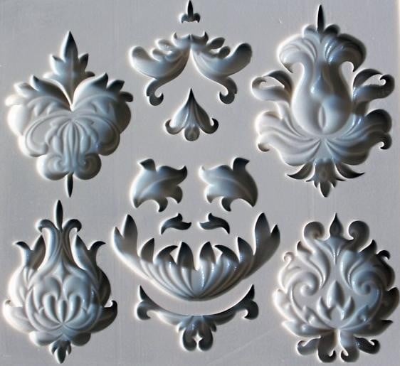 Barocco. Tante Bellissime decorazioni. Stampo in silicone