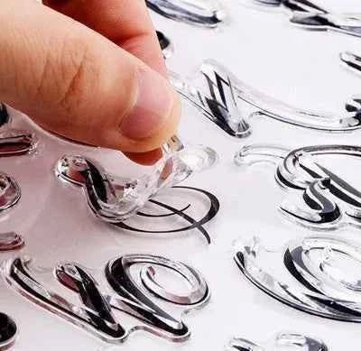 Lettere Decorate Alfabeto Barocco. Set di 3 Stampi in silicone. English Letter Silicone Molds For Baking