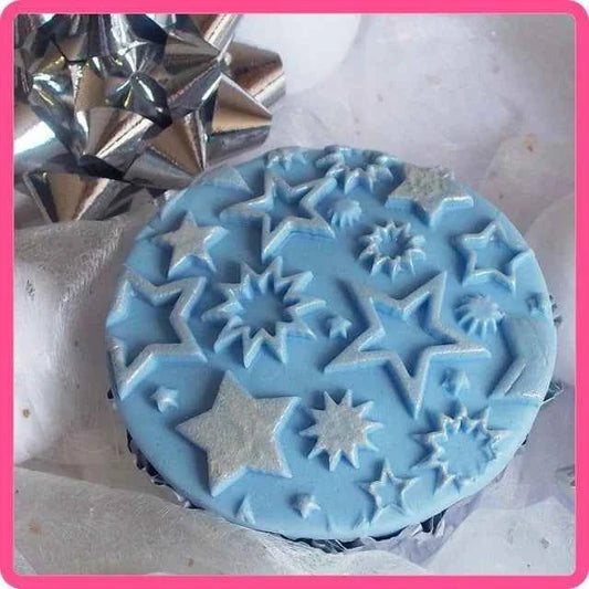 Stelle e Stelline. Stampo silicone. Starburst. Originale Katy Sue.