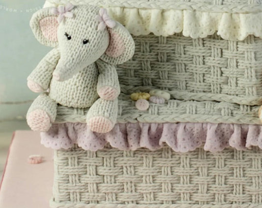 Intreccio Cestino. Rustic Basket. Fantastico grande Stampo in silicone