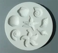 Conchiglie, Paguri e Stelle Marine. Stampo in silicone. Mare