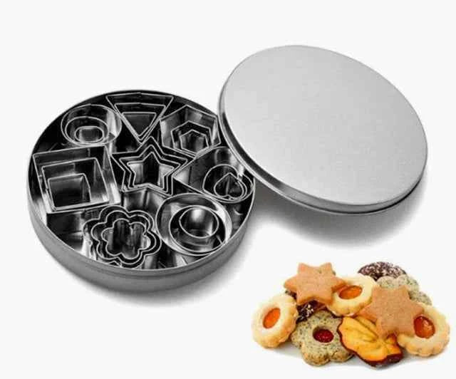 Set A di 24 Stampi Geometrici in metallo