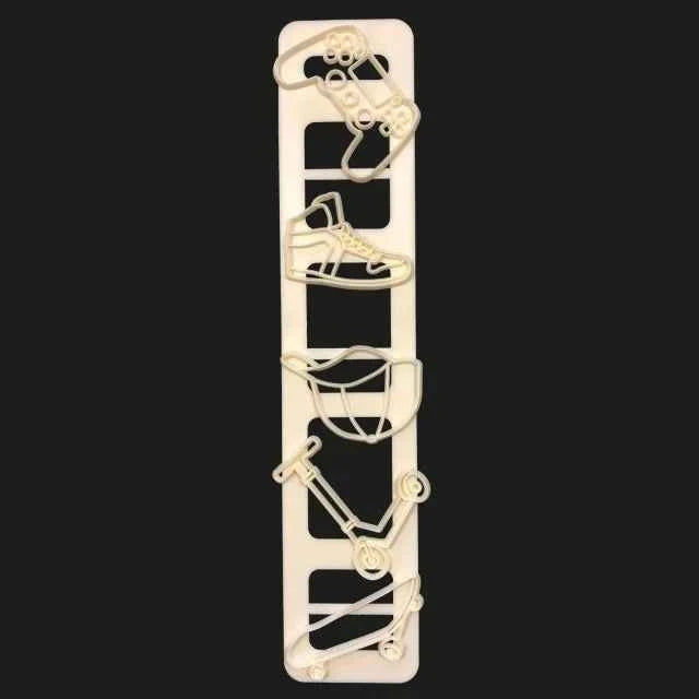 Tortiera Pallone Rugby o Squalo in Alluminio Anodizzato. Wilton.