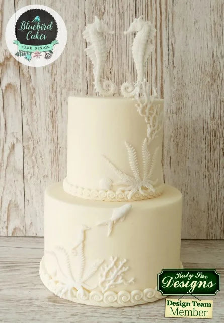 Conchiglie di Mare. Grande Stampo in Silicone di alta definizione. Originale Katy Sue.