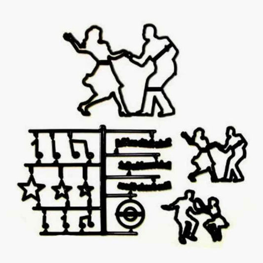 Ballerini e Musica. Stampo Patchwork Cutter