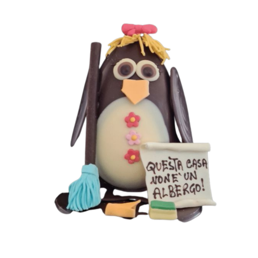 UOVO DI PASQUA PINGUINO “ LA MAMMA ”