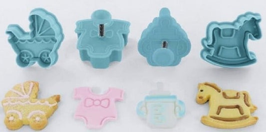 Nascita Neonato. Set 4 Stampi Tagliapasta