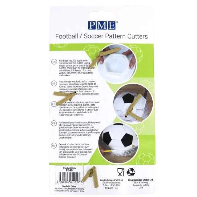 Pallone Calcio. Set di 2 Semisfere con stampo di Esagono e Pentagono.