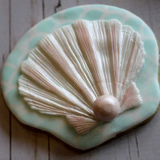 Grande Ostrica di 10 cm. Stampo mare di una grande Conchiglia in silicone