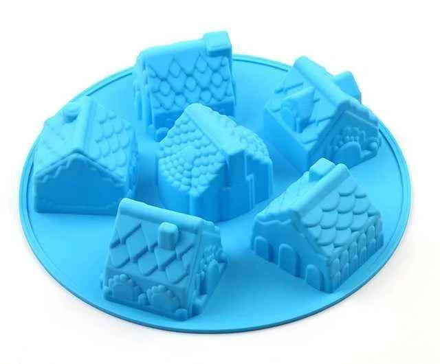 Casa e Casette. Stampo in silicone con 6 tipologie