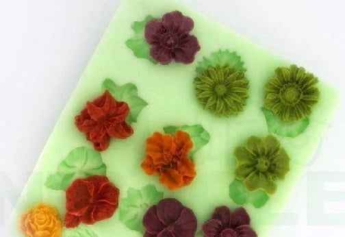 11 Fiori piccoli. Stampo in silicone
