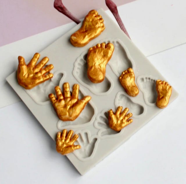 Baby Feet and Hands. Silicone Mold