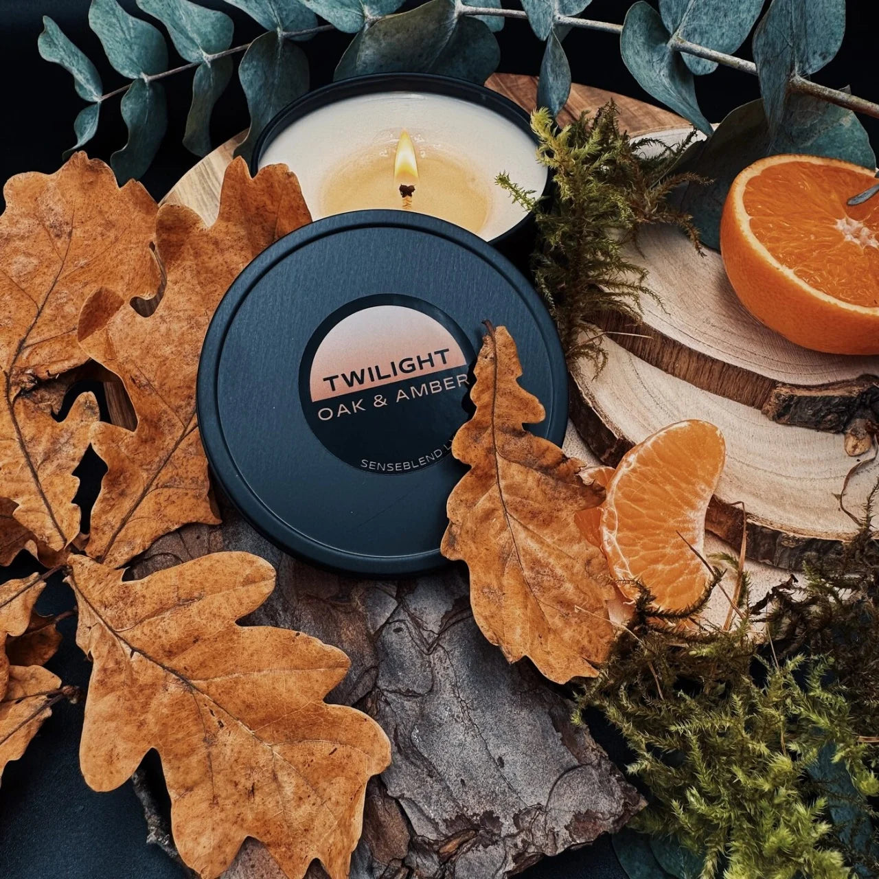 Crepuscolo di Quercia e Ambra. Fragranza Per Candele