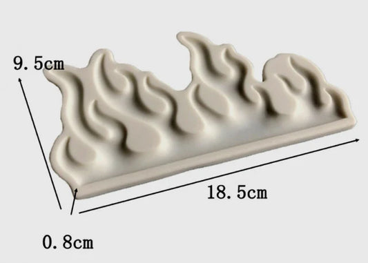10 or 15 cm column with thin lines. Silicone mold also for candles.