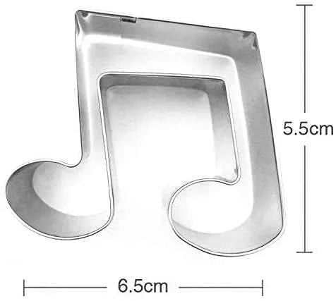 3 grandi cutter di Note Musicali. Stampo in metallo.Music Note Cookie Cutters Stainless Steel