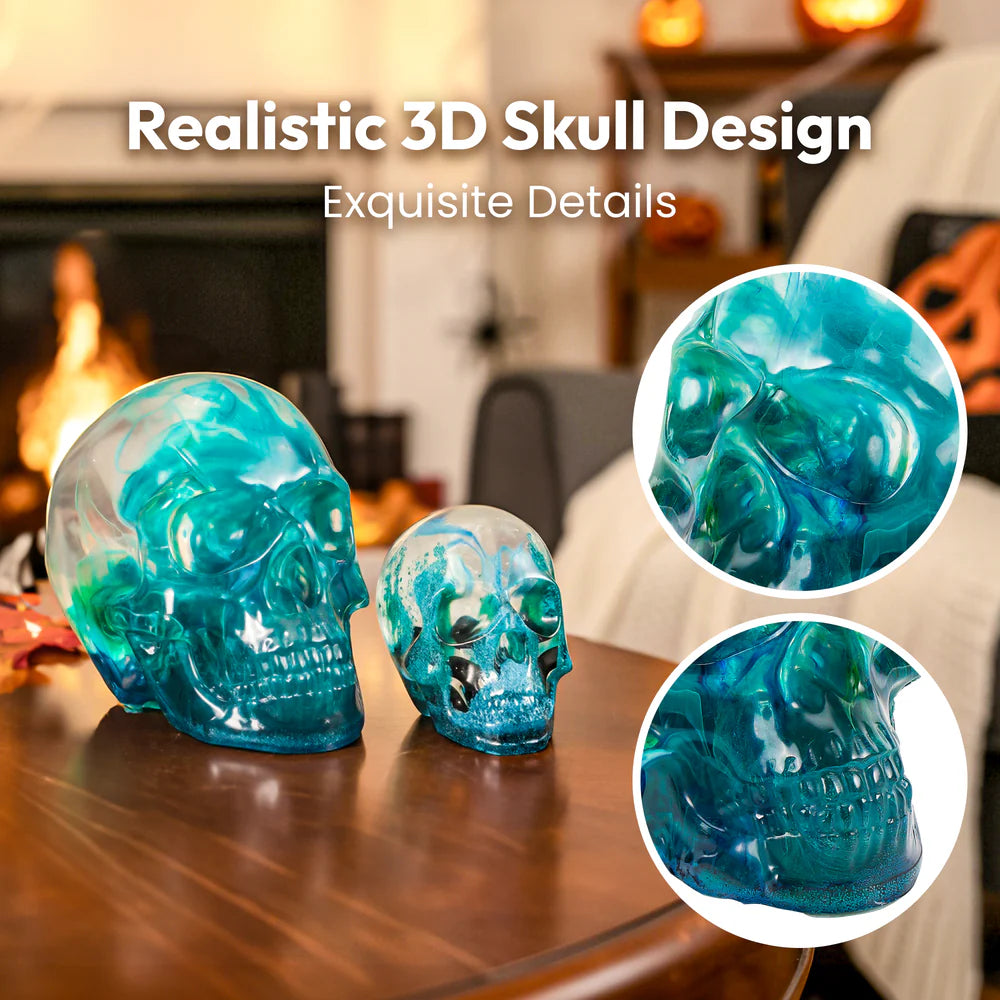 Stampi 3D a forma di teschio Resiners® per resina