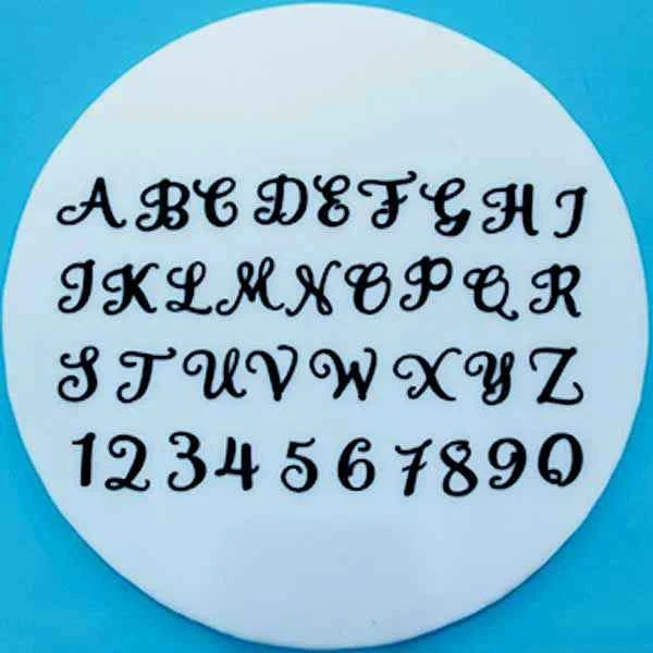 Set di 27 Cutter di Lettere con una cornice Quadrata e una a Bandiera. Stampo Alfabeto per Biscotti